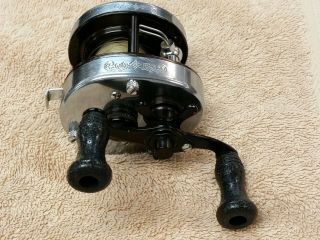 VINTAGE SHAKESPEARE FISHING REEL PRESIDENT II DB STAINLESS STEEL 1982 VERSION 2