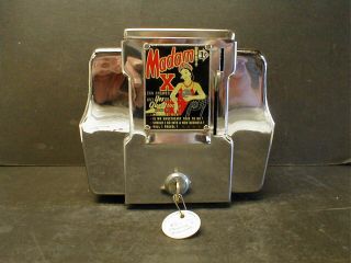 Vintage " Madam X " Fortune Teller Cafe/diner Menu/napkin Holder Dispenser Machine