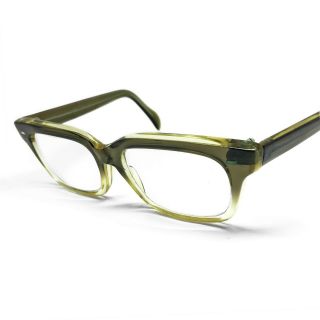 Art Line The Prince Vintage Green Transparent Designer Reading Eyeglasses Frames