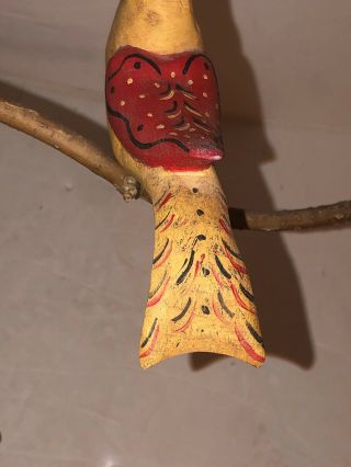 Vintage Walter Gottshall Folk Art carved Bird Tree PA Pennsylvania 7