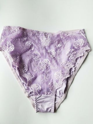 36DD L 90s Vintage Victoria Secret Second Skin Satin Bra High Waist Panty Set 2