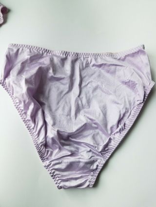 36DD L 90s Vintage Victoria Secret Second Skin Satin Bra High Waist Panty Set 3