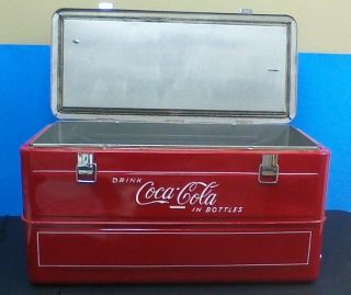 RARE Vintage Coca Cola Beach Cooler Drink Coca Cola in Bottles 3