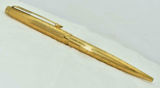 Vintage Parker 75 Ballpoint Pen Perle Pattern Gold Plated Cap & Barrel