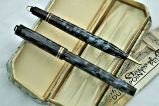 Vintage - Conway Stewart Dinkie No 545 (long) - Fountain Pen & Dp2 Pencil
