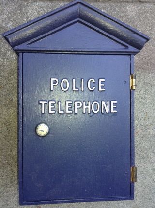 Vintage Custom Police Call Box Telephone Telegraph Old Phone Gamewell Shell