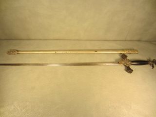 Vintage Antique 1800 ' s Knights Of Columbus Ceremonial Sword 1st Ed.  Flying Eagle 7