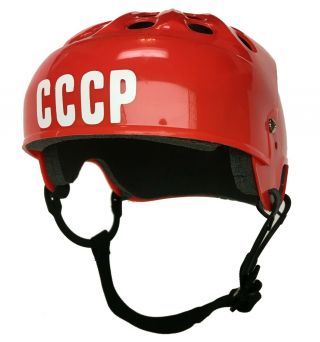 Vintage Jofa Gretzky Style Hockey Helmet Special Cccp Edition
