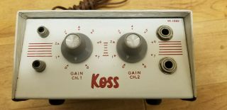 Vintage KOSS M - 1220 Tube Stereo Headphone Amp/Amplifier Rare Version 6