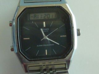 Vintage Seiko H556 - 500a Digi Ana Alarm Chronograph Digital Watch