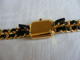vintage iconic CHANEL 1987 ladies gold plated quartz watch - order 10
