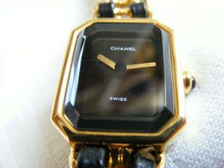 vintage iconic CHANEL 1987 ladies gold plated quartz watch - order 12