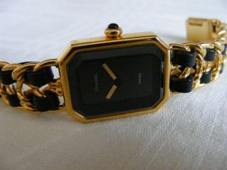 vintage iconic CHANEL 1987 ladies gold plated quartz watch - order 2