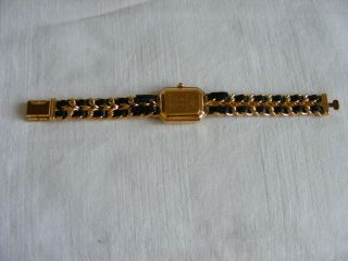 vintage iconic CHANEL 1987 ladies gold plated quartz watch - order 8