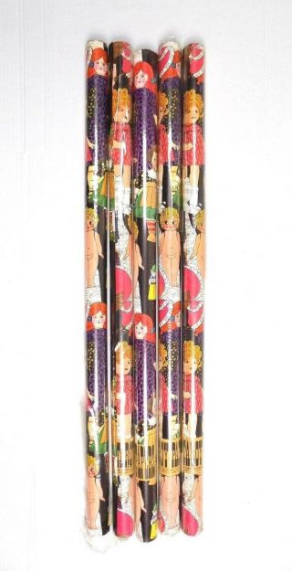 Vintage 1968 Faroy Wrapping Craft Paper 5 Rolls