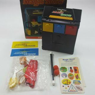 Vintage 1982 Fisher Price 999 Magic Show Toy Play Set W/box Open Box Rare