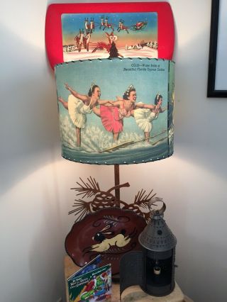 Cypress Garden Lamp Shade From Vintage Images Large Handmade Usa