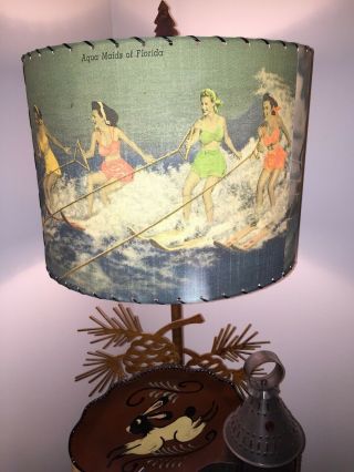 Cypress Garden Lamp Shade From Vintage Images Large Handmade USA 2