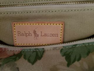 Vintage Ralph Lauren floral canvas tote,  tags 5