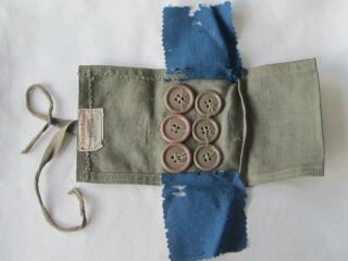 WW2 US MILITARY AMERICAN RED CROSS TWILL SEWING KIT - SIX (6) BUTTONS 2