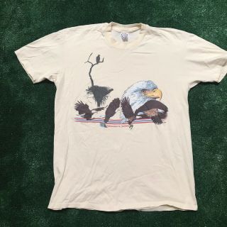 Vintage Bald Eagle Extinction Is Forever Made In Usa Single Stitch T - Shirt Xl