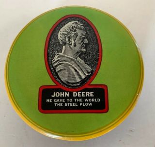 Rare Antique 1924 John Deere Plows Tractor Advertising Brush Vintage