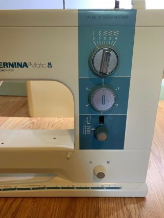 Vintage BERNINA MATIC 910 ELECTRONIC SEWING MACHINE,  pedal/case/power/accessories 12