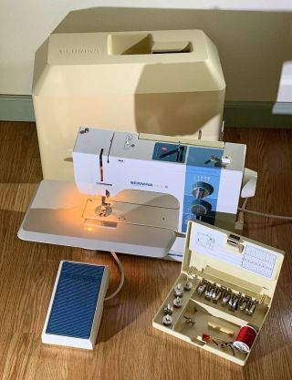 Vintage Bernina Matic 910 Electronic Sewing Machine,  Pedal/case/power/accessories