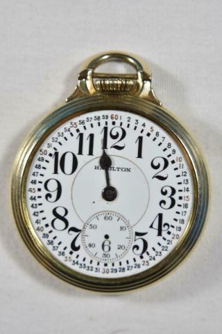 Vintage Hamilton Railroad Watch 992 Montgomery Dial