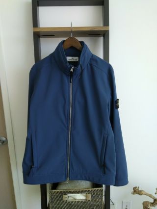 Authentic Stone Island Cobalt Blue Full Zip Jacket Men 