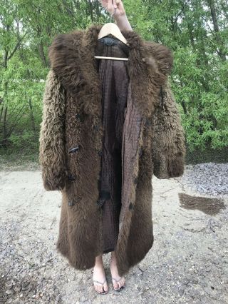 Vintage Buffalo Fur Coat Military/RCMP Buffalo Coat Robe Buffalo Hunt 4