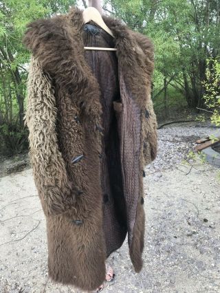 Vintage Buffalo Fur Coat Military/RCMP Buffalo Coat Robe Buffalo Hunt 5