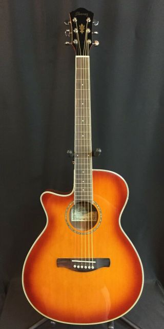 Ibanez Aeg18lii - Vv Left Handed Acoustic - Electric Guitar Vintage Violin Sunburst
