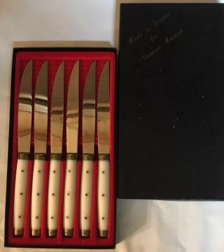 Vintage Neiman Marcus Stainless Steak Knife Set