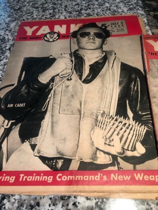 7 Diffeeent Ww2 Yank Magazines 1943&44
