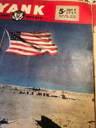 7 Diffeeent WW2 Yank Magazines 1943&44 2