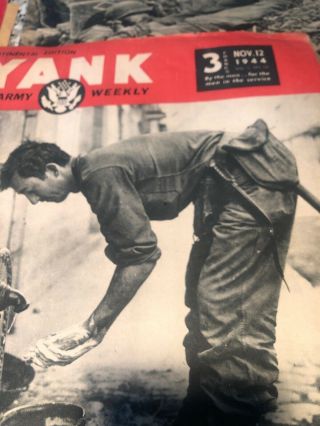 7 Diffeeent WW2 Yank Magazines 1943&44 5