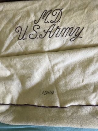 1944 Us Army Medical Blanket Cream