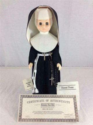 Vintage 1988 Nun Doll Inc.  Sister Of St.  Francis Vinyl 18 " With