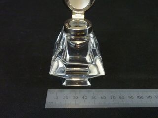 Sterling Silver Top Crystal Glass Inkwell Birmingham 2003 3