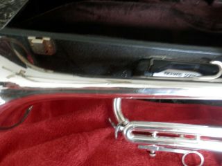 Vintage 1981 Vincent Bach Bundy Selmer Silver Trumpet Case & 7C MP 6