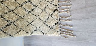 Authentic Beni ourain Rug Handmade Moroccan Rug Vintage Wool Carpet berber rug 5