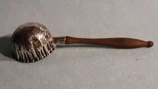 Antique Hallmarked Gorham Sterling Silver Tea Strainer Teak Wood Handle 2