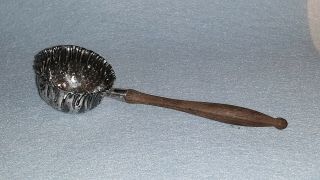 Antique Hallmarked Gorham Sterling Silver Tea Strainer Teak Wood Handle 6