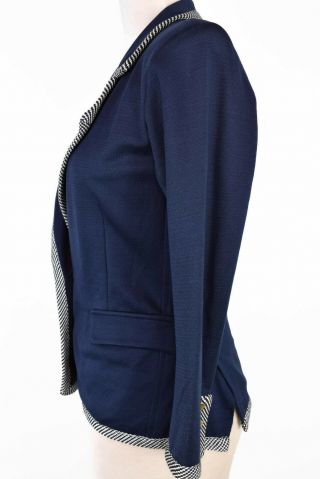 Vintage Yves Saint Laurent Ysl Blazer Jacket Rive Gauche Size 36 US 2 4 Blue 4