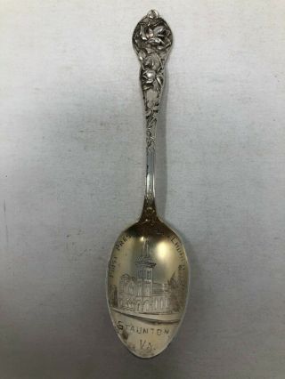 Watson Sterling Souvenir Spoon First Presbyterian Church Staunton Virginia