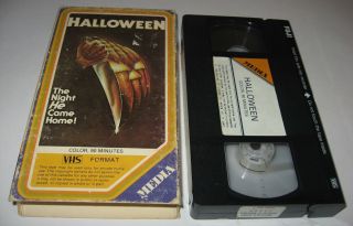 Vintage 1978 Halloween Vhs Media 1st Ed.  M131 W/ Rental Numbered Tamper Sticker