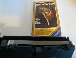 Vintage 1978 Halloween VHS MEDIA 1st Ed.  M131 w/ Rental Numbered Tamper Sticker 7