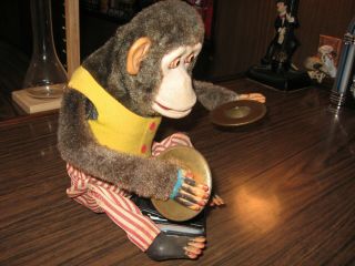 VINTAGE CK JOLLY CHIMP CYMBAL CLAPPING MONKEY / BATTERY OPERATED / JAPAN 4