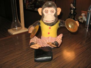 VINTAGE CK JOLLY CHIMP CYMBAL CLAPPING MONKEY / BATTERY OPERATED / JAPAN 7